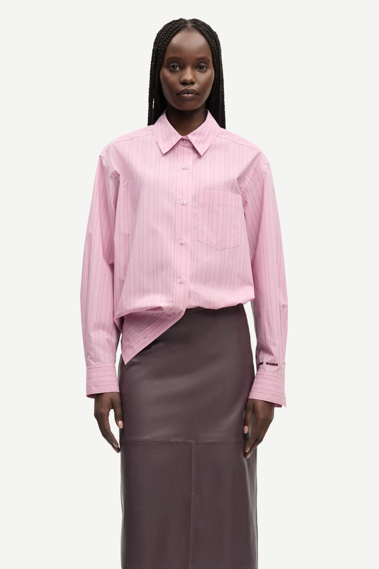 Samsøe Samsøe Salova Pocket Shirt - orchid fudge st.