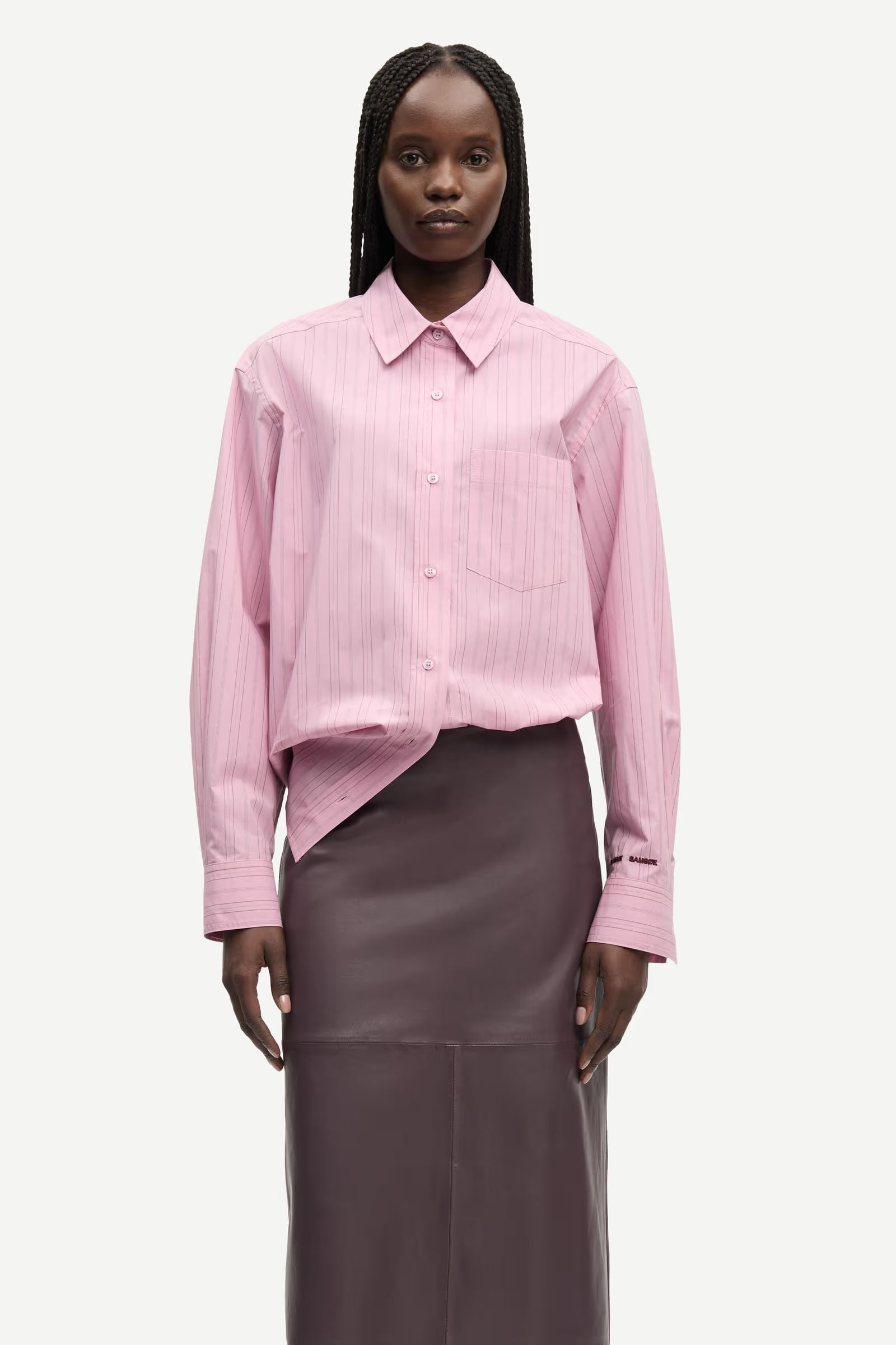 Samsøe Samsøe Salova Pocket Shirt - orchid fudge st.