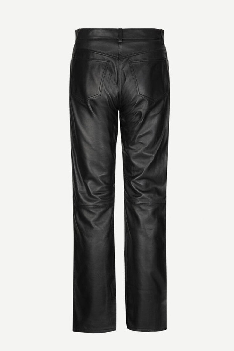 Samsøe & Samsøe Salynn trousers - black leather