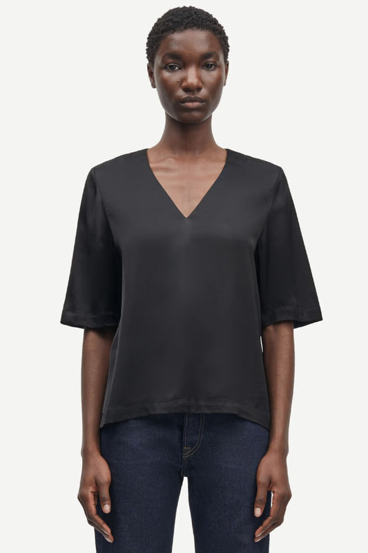 Samsøe Samsøe Samelinas top - black