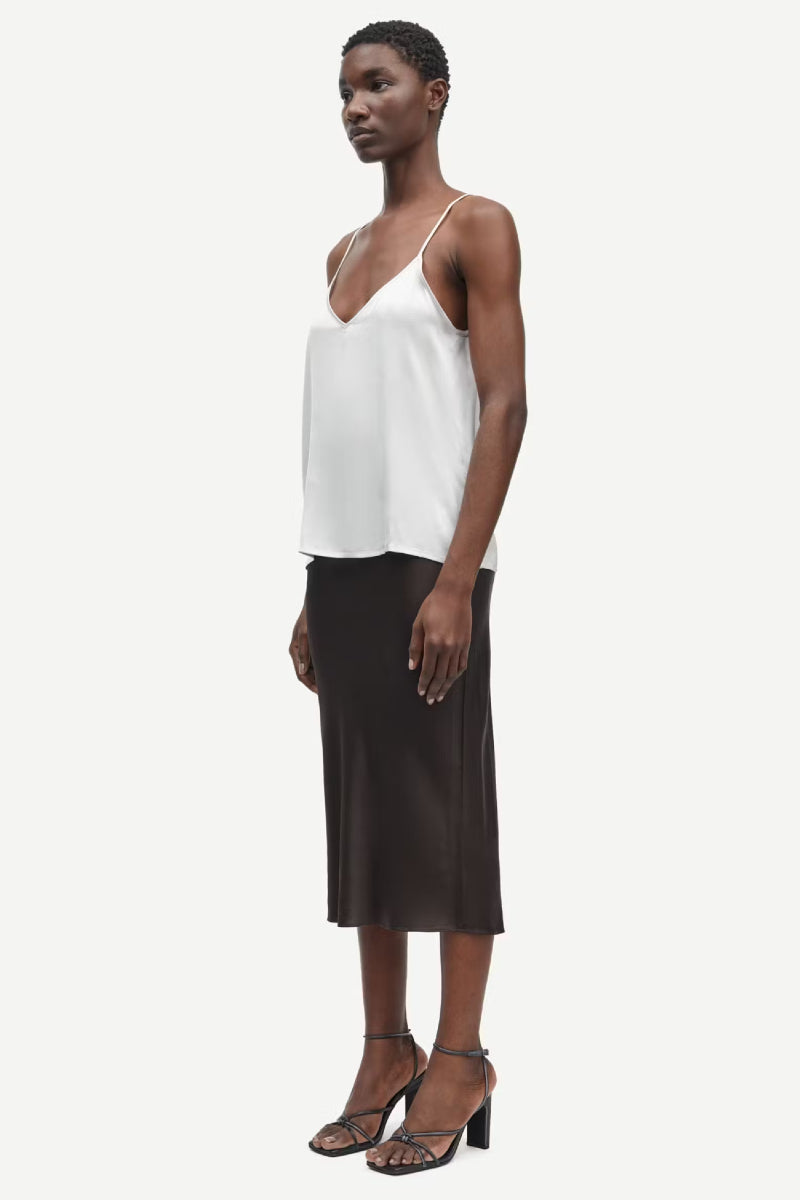 Samsøe Samsøe Sharon strap top - white onyx