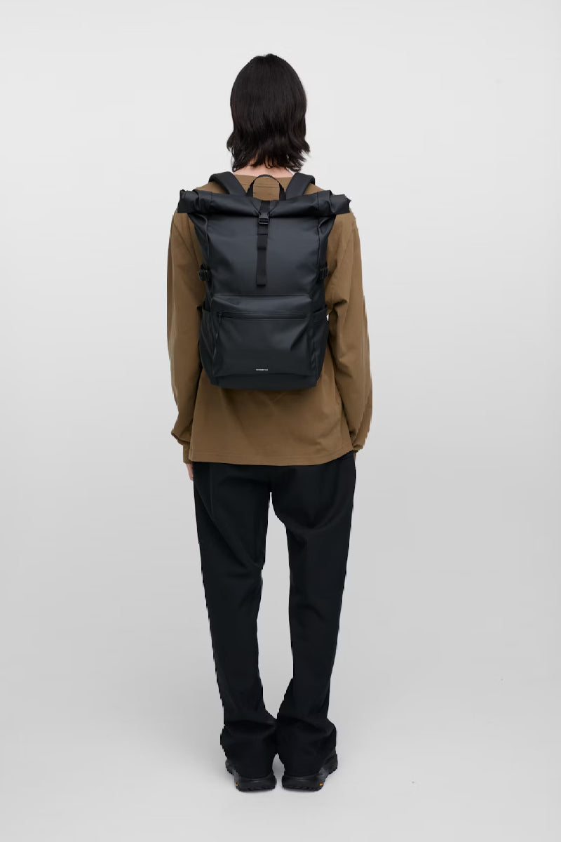 Sandqvist Stream Rolltop Backpack L - Black
