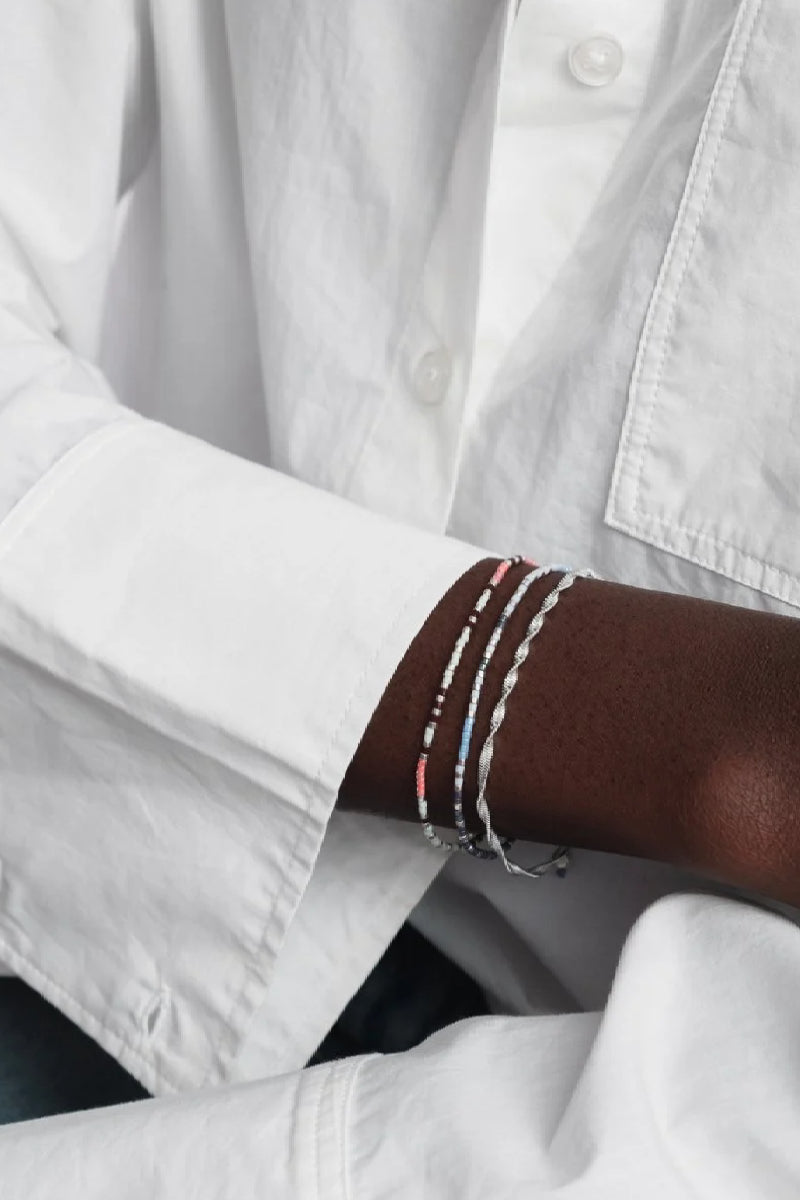 Syster P Code Bracelet Silver - I Love You