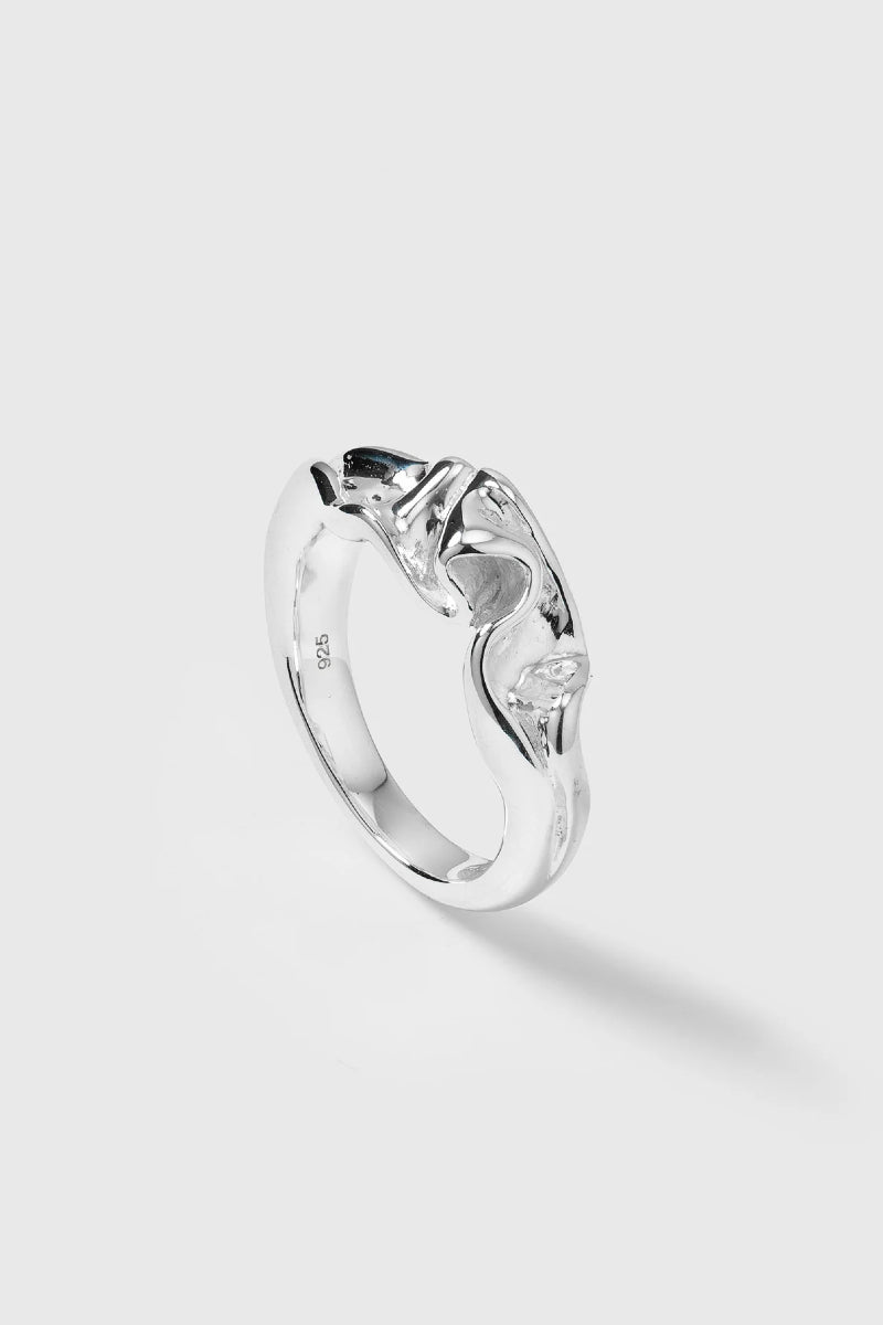 Syster P Moulded Narrow ring - silver