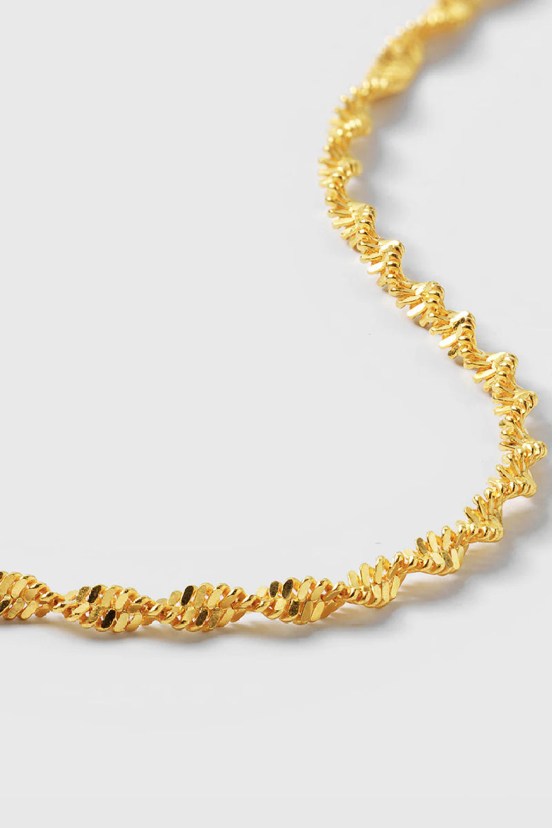 Syster P Herringbone Twisted bracelet - gold