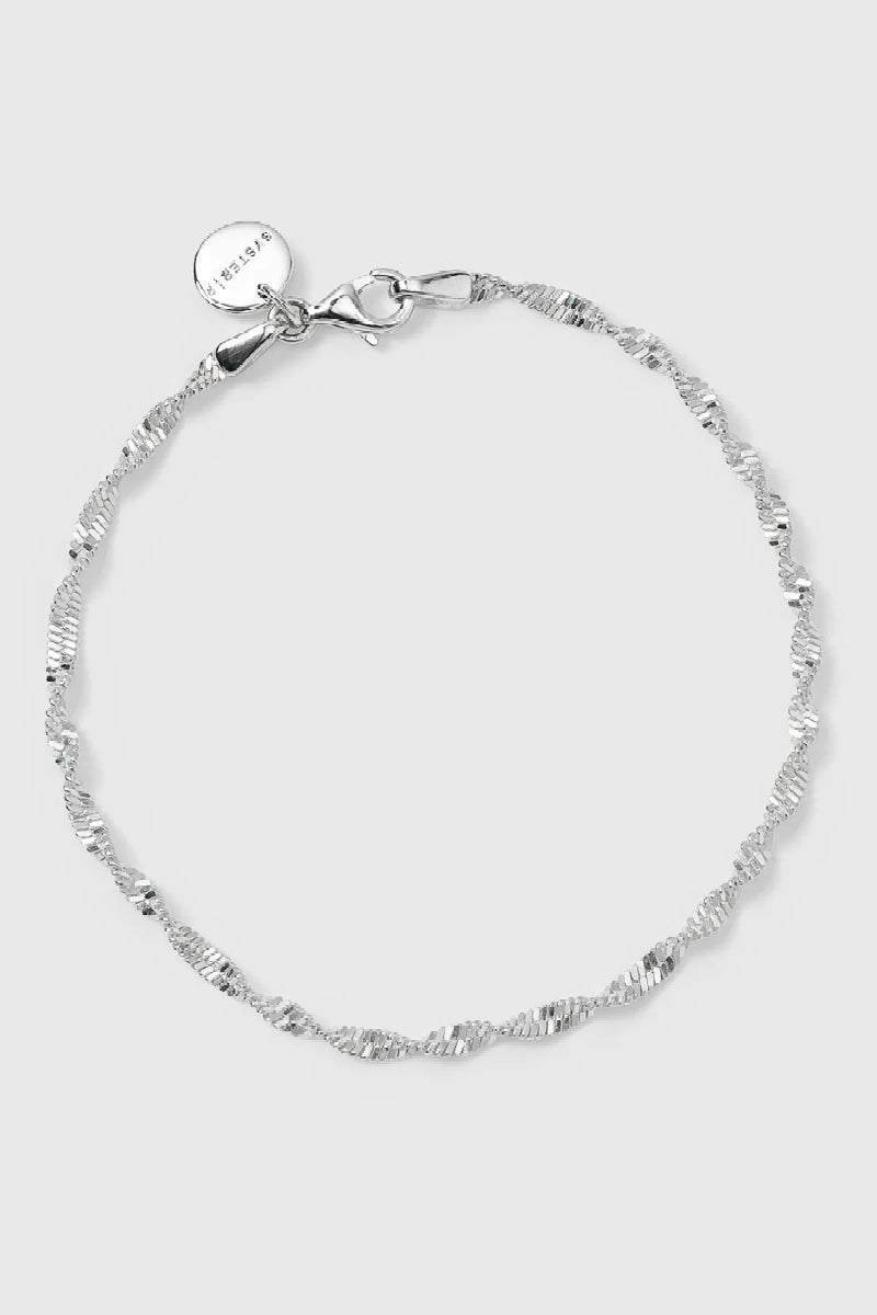 Syster P Herringbone Twisted bracelet - silver