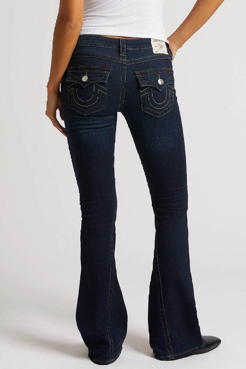 True Religion Joey Low Rise Flare - Muddy waters