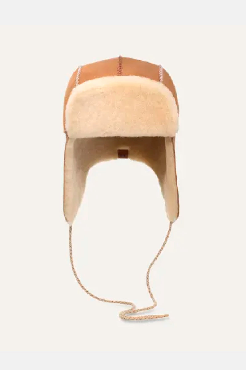 UGG Stitched Sheepskin Trapper - chestnut