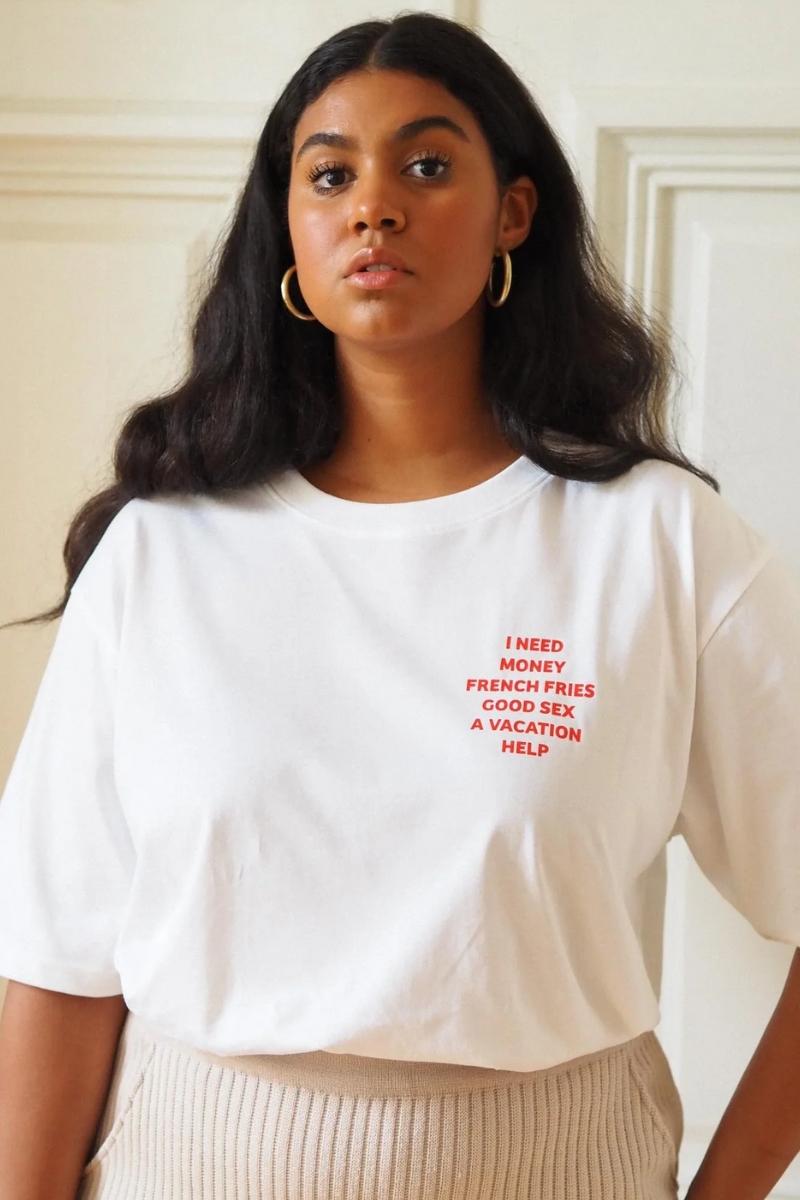 UHANA valkoinen t-paita