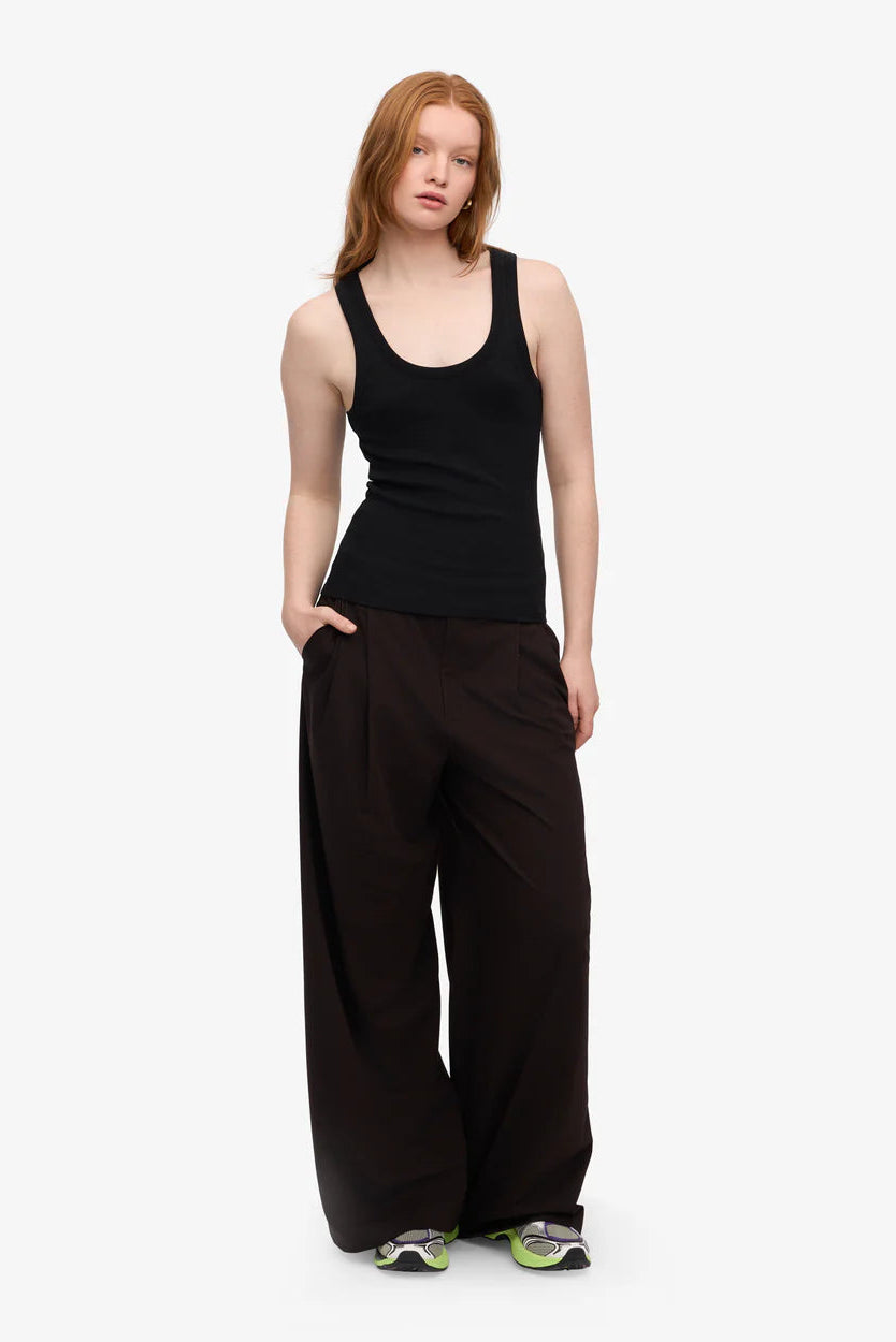 Colorful Standard Organic Rib Tank Top - deep black