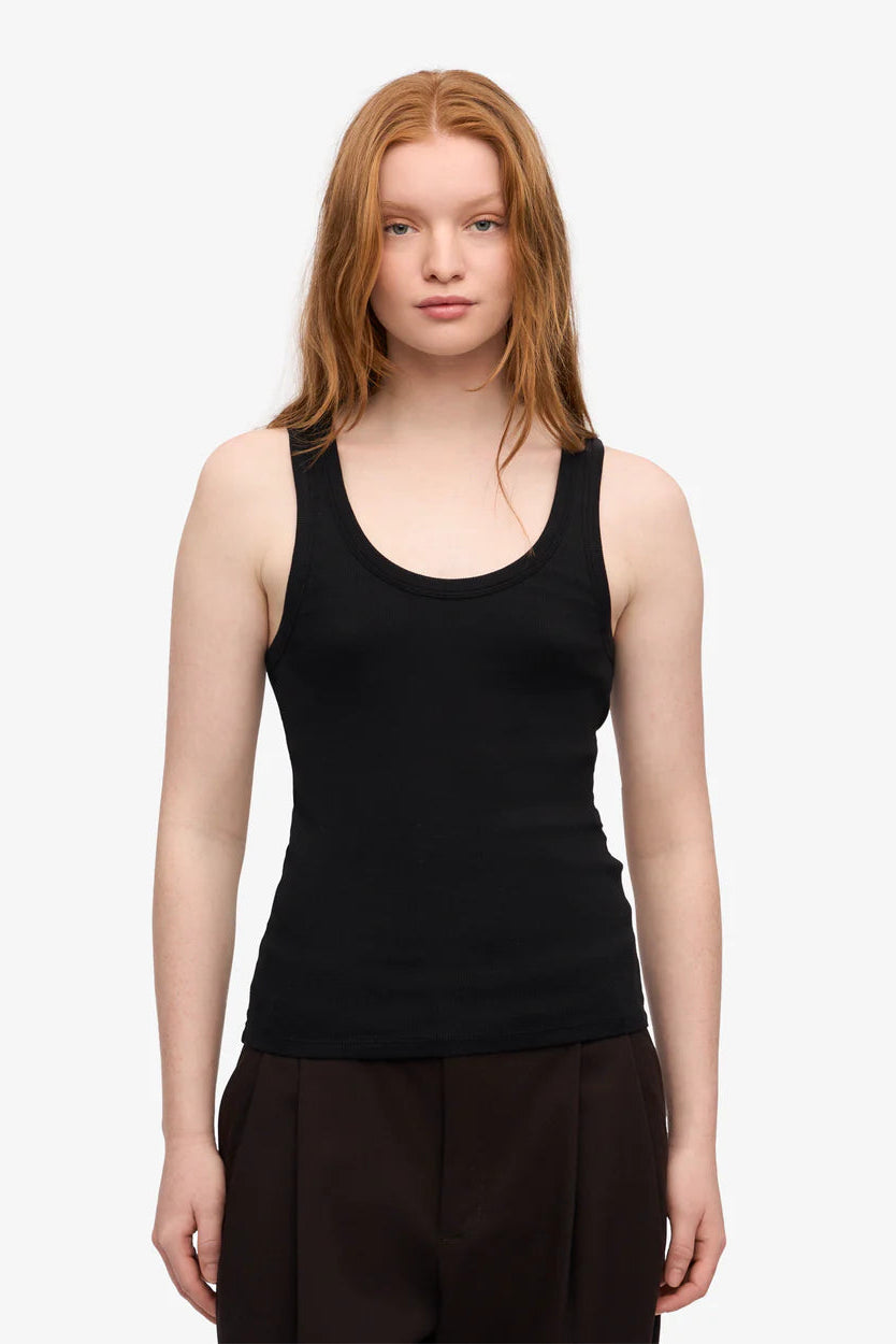 Colorful Standard Organic Rib Tank Top - deep black