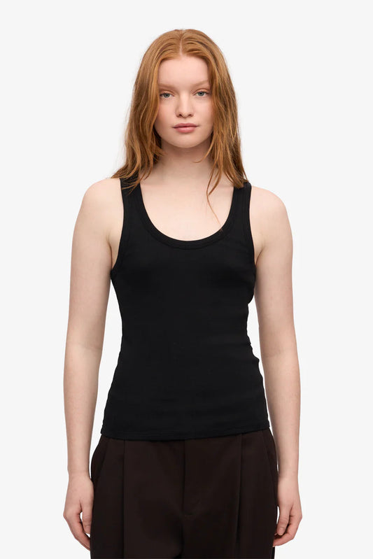 Colorful Standard Organic Rib Tank Top - deep black