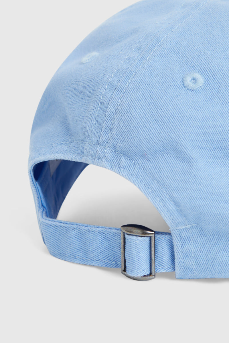 Wood Wood Low profile twill cap - soft blue