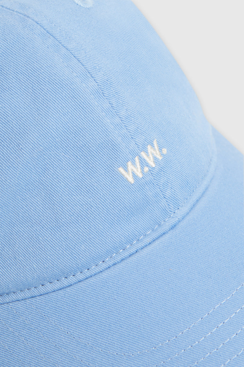 Wood Wood Low profile twill cap - soft blue