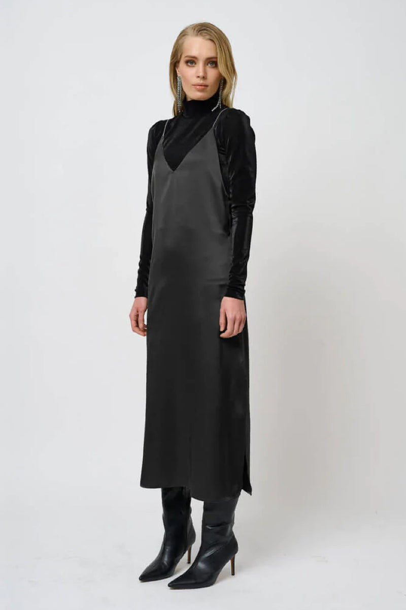 Bruuns Bazaar Catmint Indie dress - black