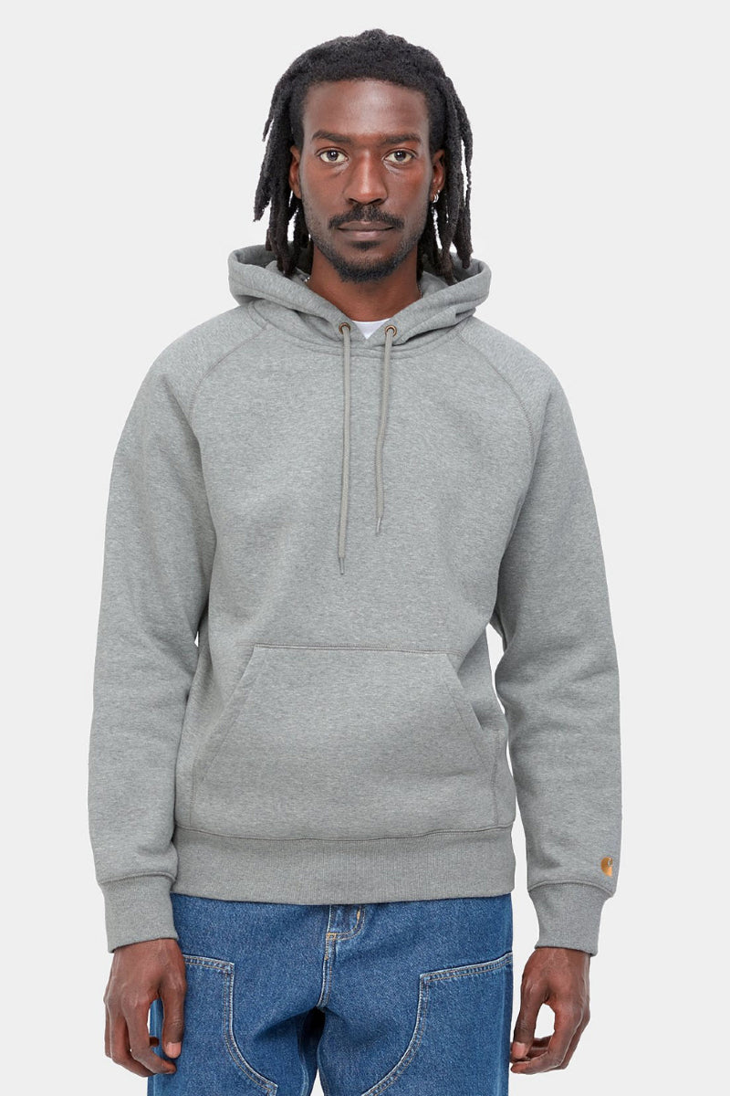 Carhartt W.I.P. Hooded Chase Sweat - grey / gold