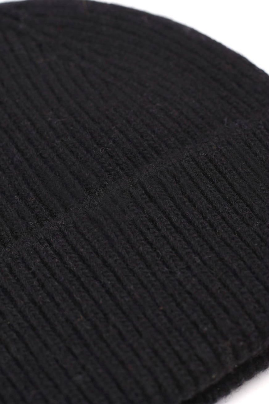 Colorful Standard merino wool beanie - deep black