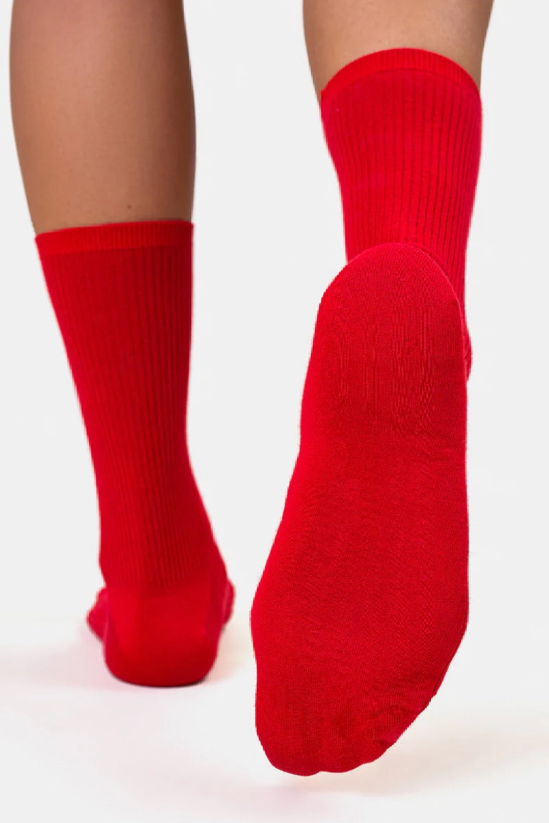 Colorful  Standard Merino wool blend sock - scarlet red