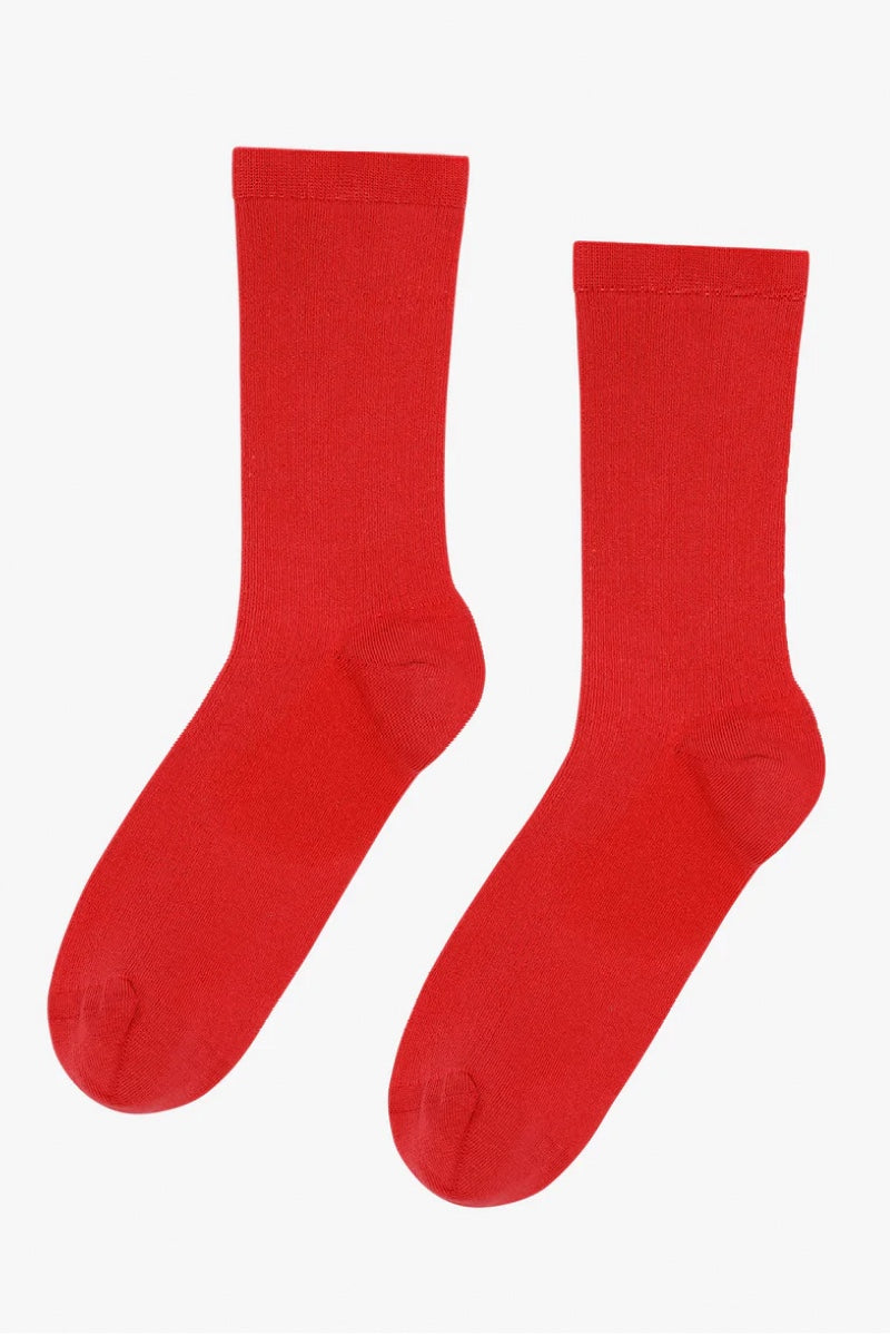 Colorful  Standard Merino wool blend sock - scarlet red
