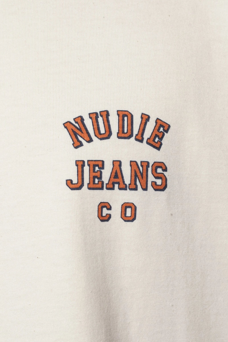 Nudie Roy Logo Tee miesten t-paita - offwhite