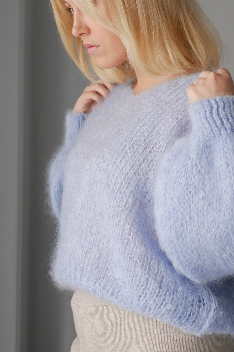 Americandreams Milana LS mohair knit - light blue – INCH
