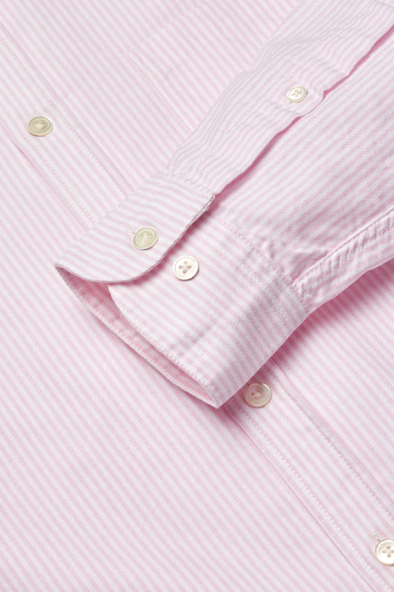 Portuguese Flannel Belavista Striped collar shirt - pink