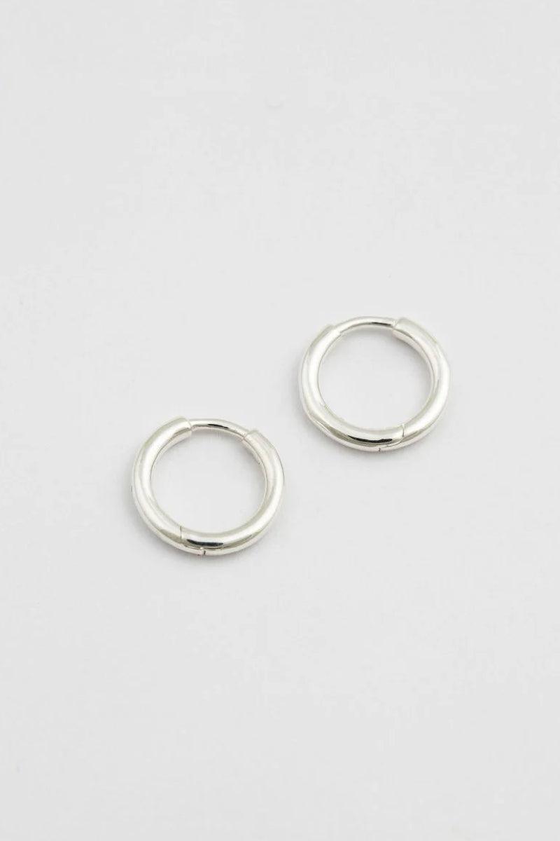 Syster P Love And War Small Hoops - Silver